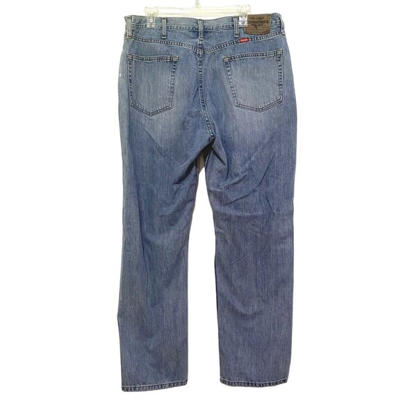 Wrangler Relaxed Fit Mens Jeans 38x32 Work Wear High Rise Boot Cut - Picture 5 of 6